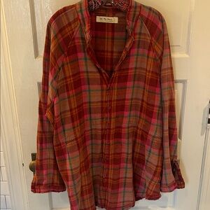 Free People / We the Free Plaid Button-Up Shirt